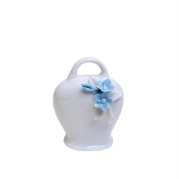 Bomboniera battesimo campana piccola Capodimonte